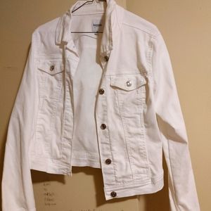White jean jacket